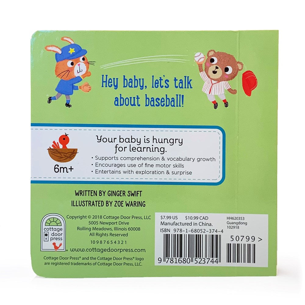 Let's Play Baseball: Chunky Lift-a-Flap Board Book