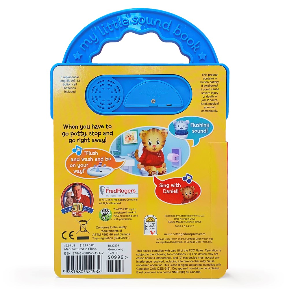 Daniel Tiger Potty Time!: 3 Button Sound book