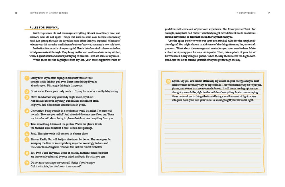 How to Carry What Can't Be Fixed: A Journal for Grief