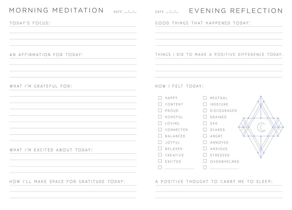 Gratitude: A Day and Night Reflection Journal (90 Days)