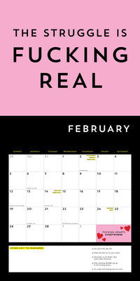 A F*cking 2023 Wall Calendar: Get Your Sh*t Together This Year - Includes Stickers!