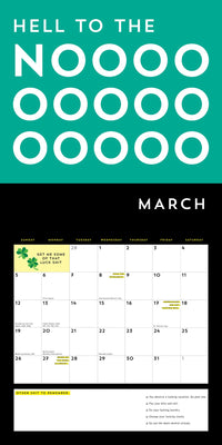 A F*cking 2023 Wall Calendar: Get Your Sh*t Together This Year - Includes Stickers!