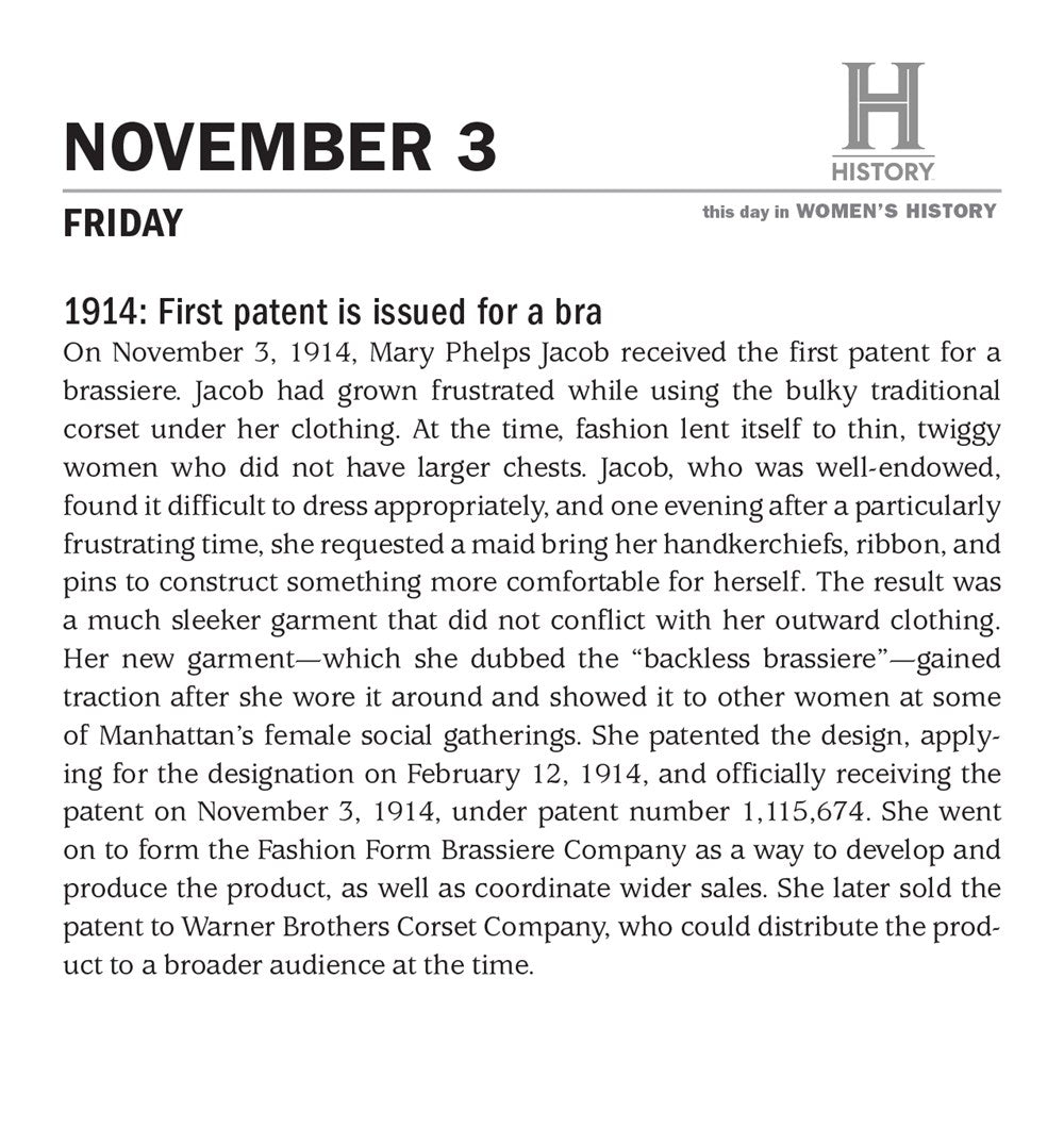 2023 History Channel This Day in Women's History Boxed Calendar