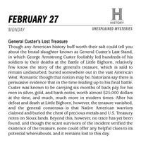 2023 History Channel Unexplained Mysteries Boxed Calendar