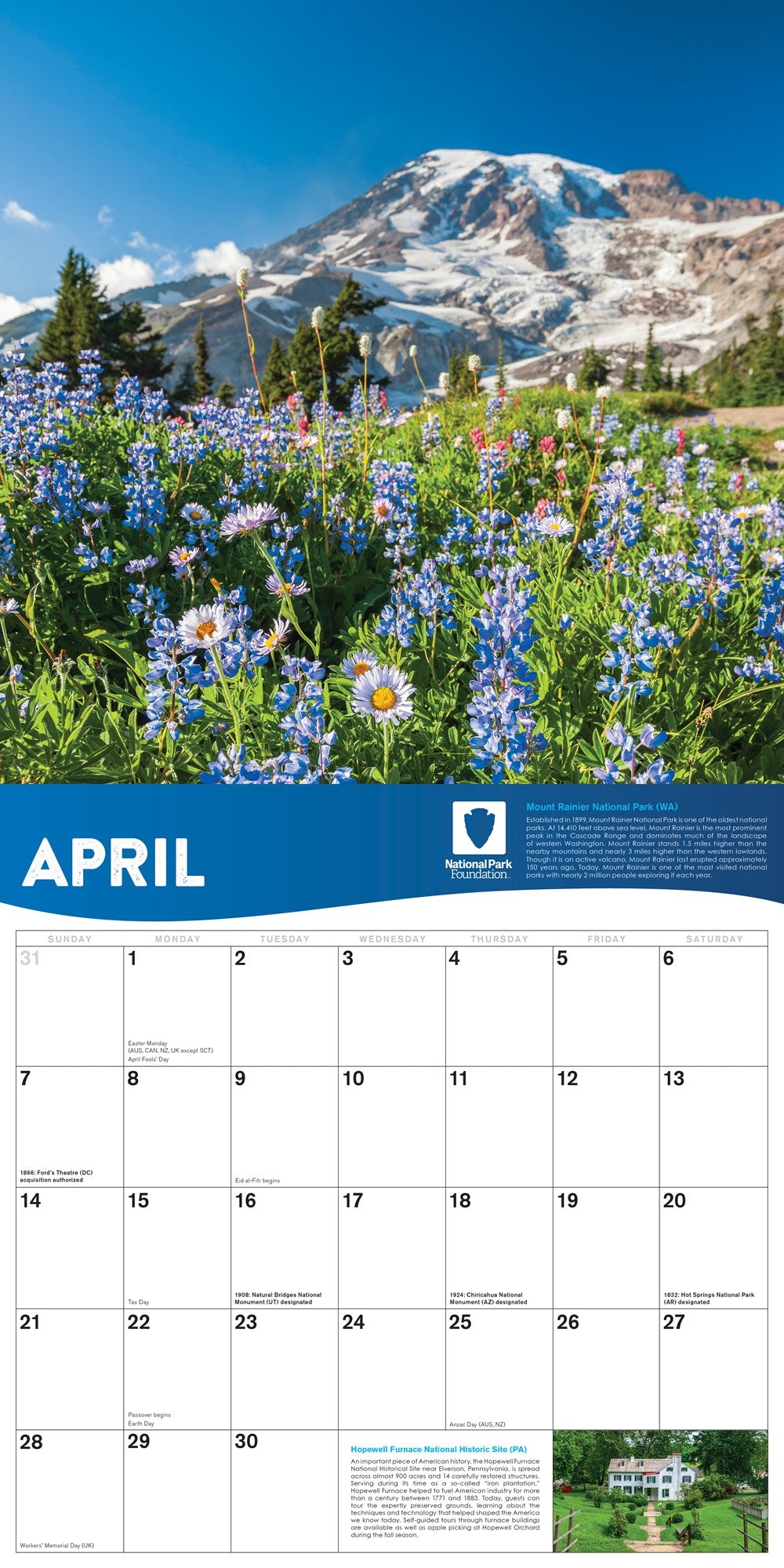 2024 National Park Foundation Wall Calendar