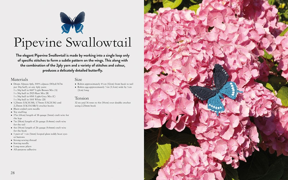 Crocheted Bees, Bugs & Butterflies