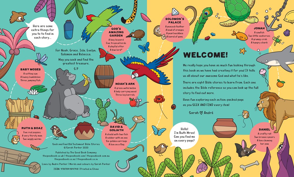 Seek and Find: Old Testament Bible Stories : With over 450 things to find and count!