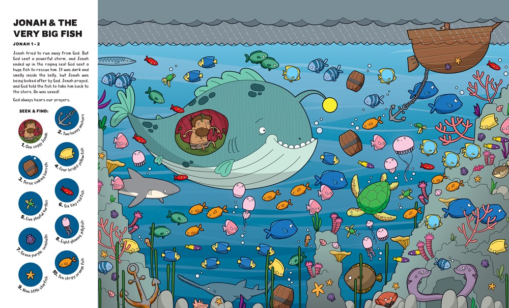 Seek and Find: Old Testament Bible Stories : With over 450 things to find and count!