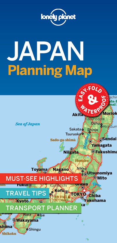 Lonely Planet Japan Planning Map 1