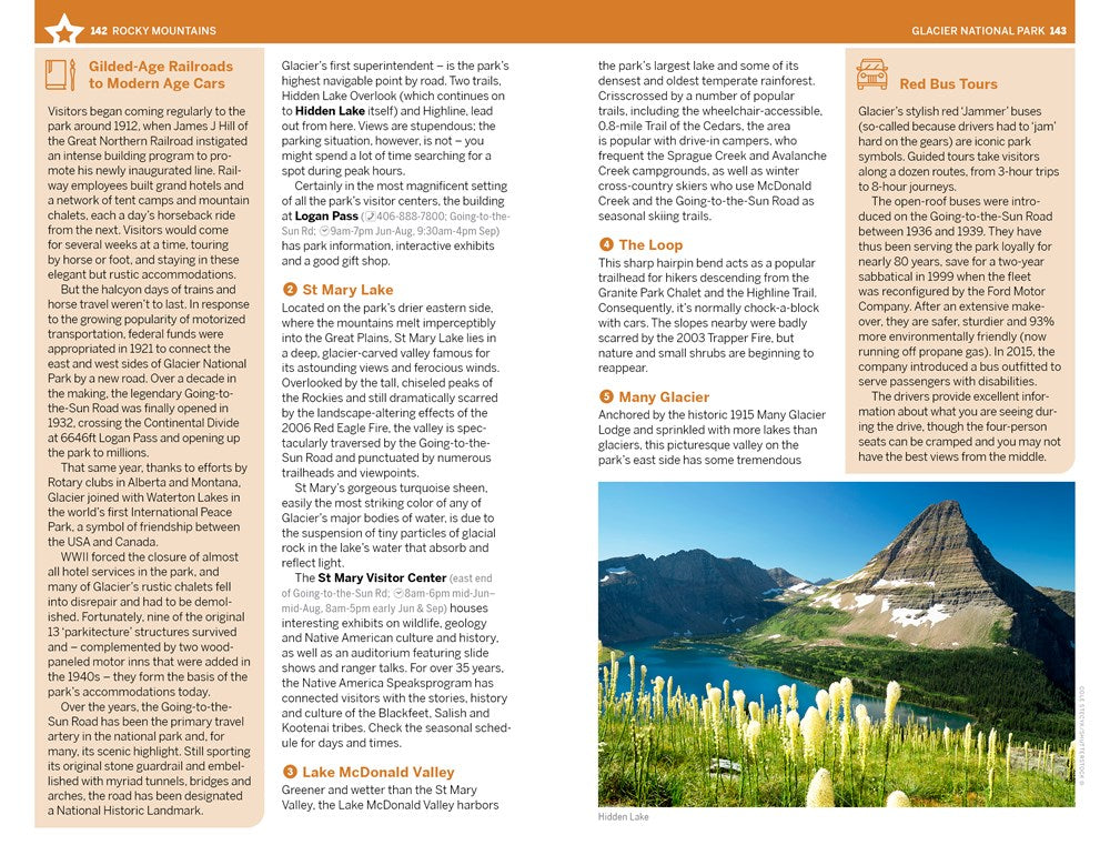 Lonely Planet Rocky Mountains & Pacific Northwest's National Parks