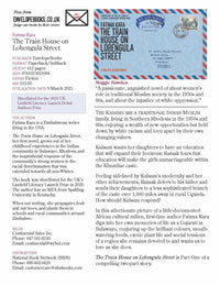 The Train House on Lobengula Street