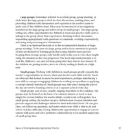 Basics of Developmentally Appropriate Practice