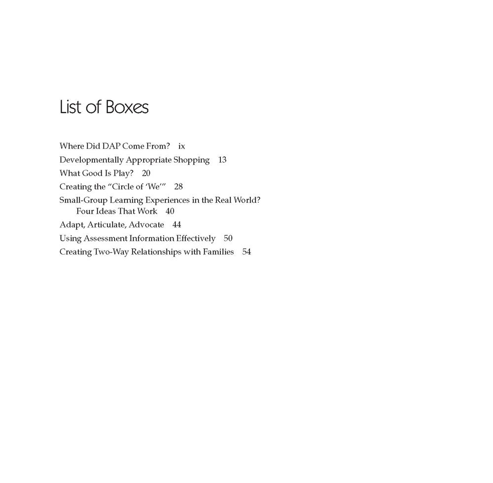 Basics of Developmentally Appropriate Practice