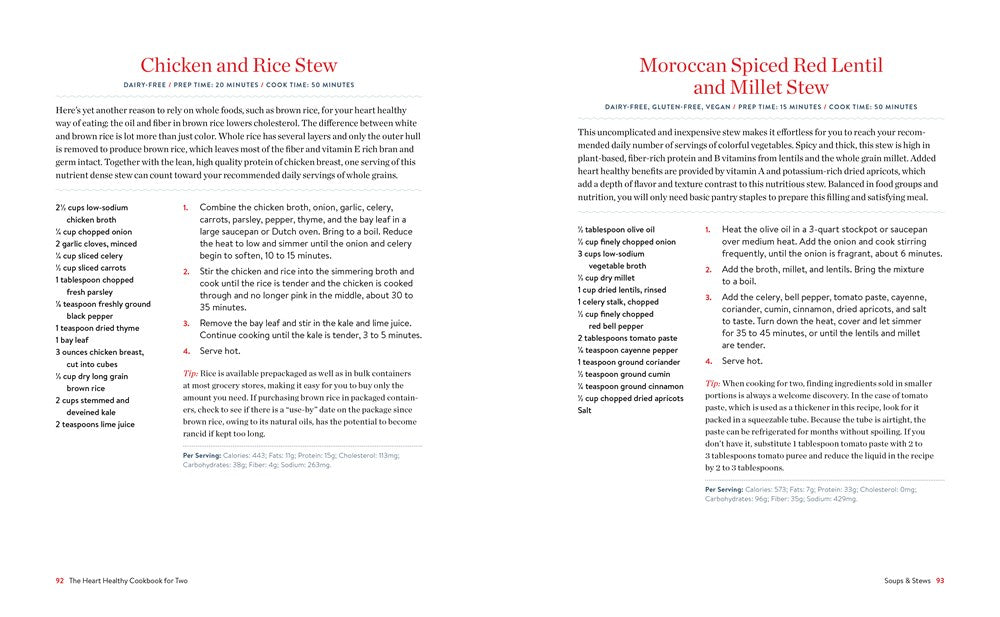 The Heart Healthy Cookbook for Two: 125 Perfectly Portioned Low Sodium, Low Fat Recipes