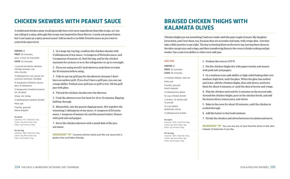 The Easy 5-Ingredient Ketogenic Diet Cookbook: Low-Carb, High-Fat Recipes for Busy People on the Keto Diet