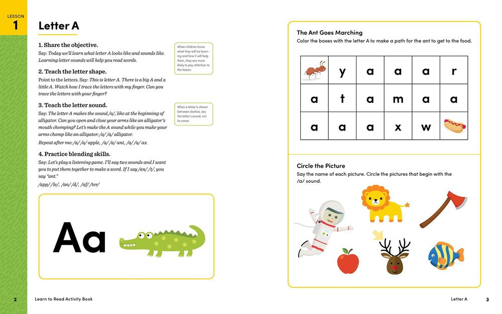 Learn to Read Activity Book