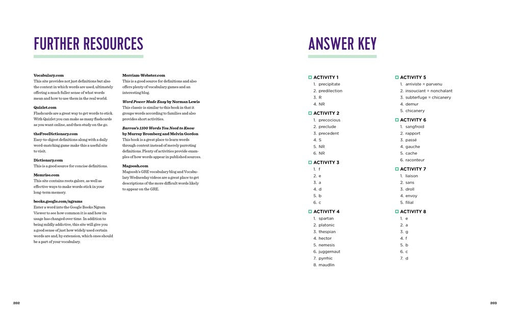 The Vocabulary Builder Workbook: Simple Lessons and Activities to Teach Yourself Over 1,400 Must-Know Words