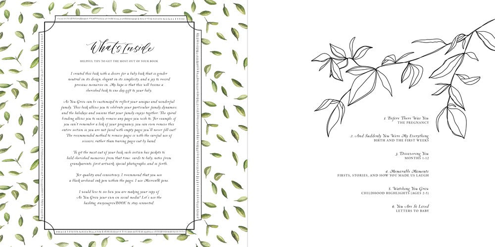 As You Grow: A Modern Memory Book for Baby