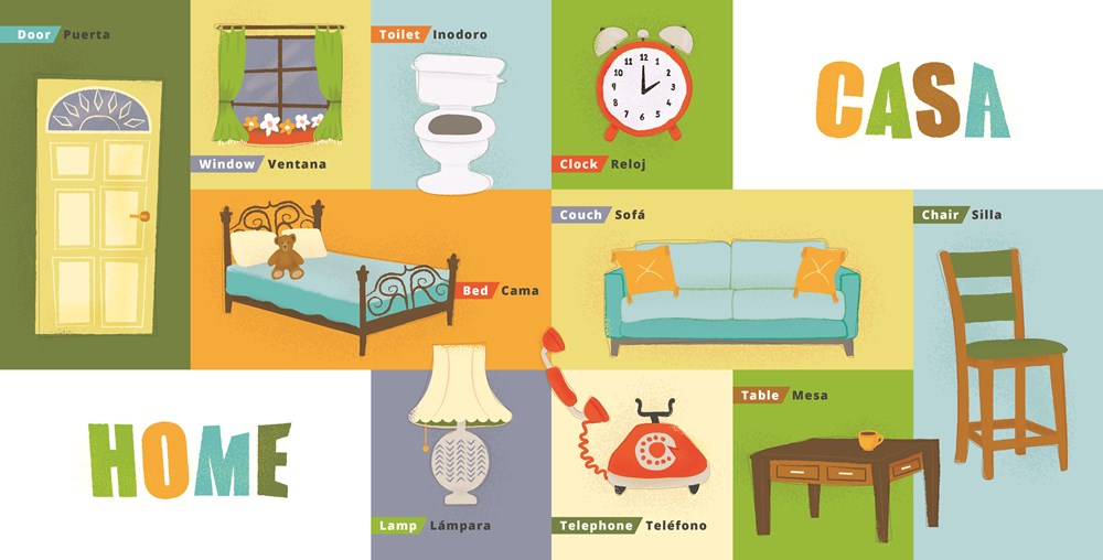 First 100 Words in English and Spanish