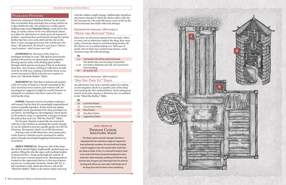 The Game Master's Book of Random Encounters: 500+ customizable maps, tables and story hooks to create 5th edition adventures on demand