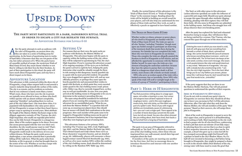 The Game Master's Book of Non-Player Characters: 500+ unique bartenders, brawlers, mages, merchants, royals, rogues, sages, sailors, warriors, weirdos and more for 5th edition RPG adventures