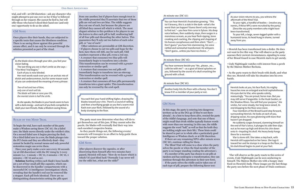 The Game Master's Book of Non-Player Characters: 500+ unique bartenders, brawlers, mages, merchants, royals, rogues, sages, sailors, warriors, weirdos and more for 5th edition RPG adventures