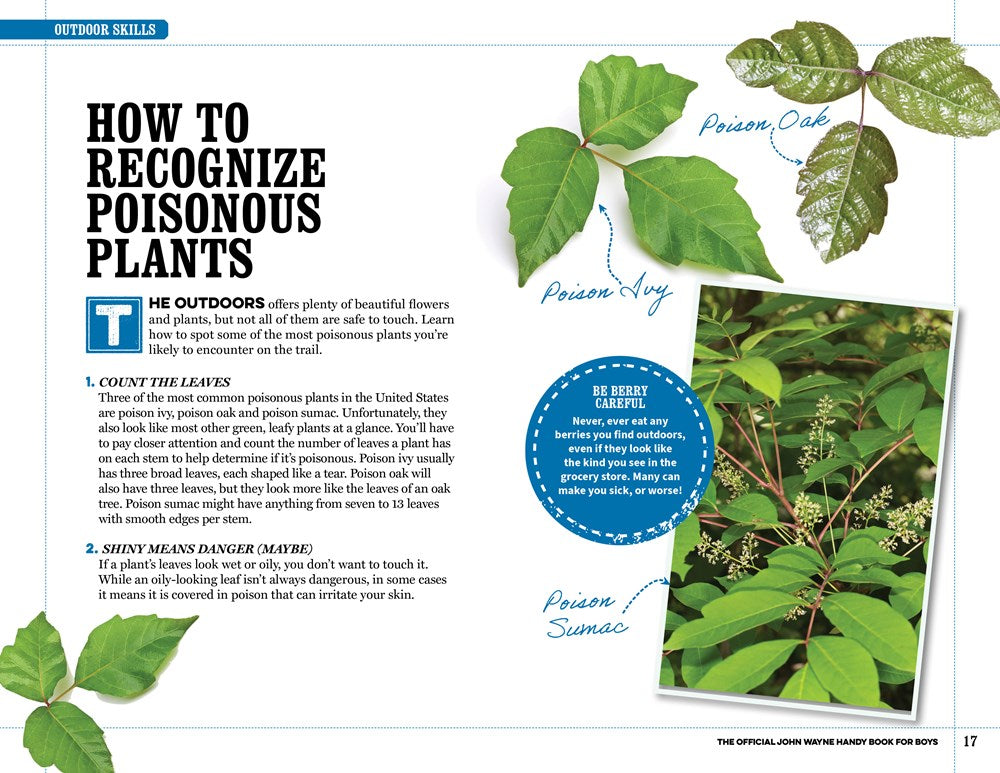 The Official John Wayne Handy Book for Boys: Essential Skills and Fun Activities for Adventurous, Self-Reliant Kids