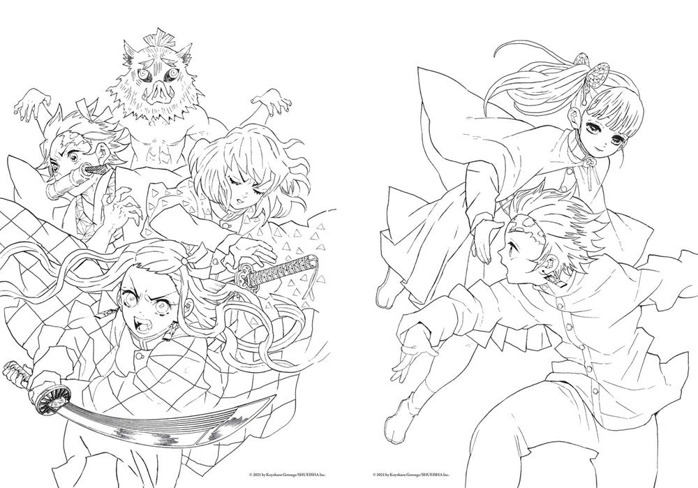 Demon Slayer: Kimetsu no Yaiba: The Official Coloring Book