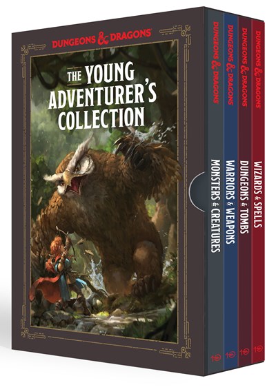 The Young Adventurer's Collection [Dungeons & Dragons 4-Book Boxed Set]: Monsters & Creatures, Warriors & Weapons, Dungeons & Tombs, and Wizards & Spells