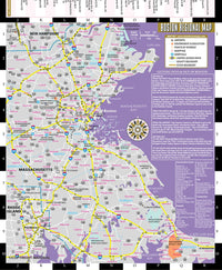 Streetwise Boston Map - Laminated City Center Street Map of Boston, Massachusetts