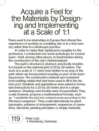 250 Things a Landscape Architect Should Know