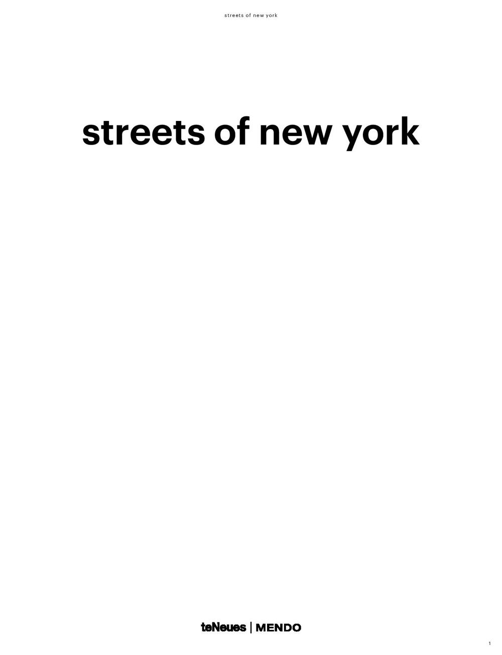 Streets of New York