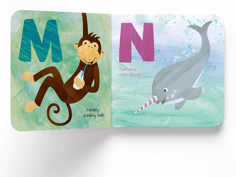 Animal ABC: Playful animals teach A to Z (Padded Board Book)