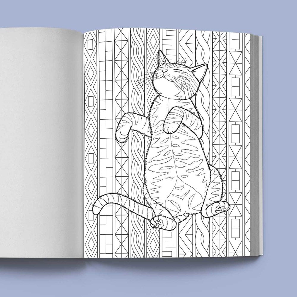 Stress Relief Cat Coloring Book