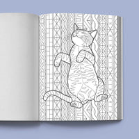Stress Relief Cat Coloring Book