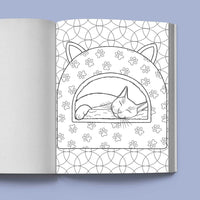 Stress Relief Cat Coloring Book