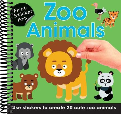 First Sticker Art: Zoo Animals : Use Stickers to Create 20 Cute Zoo Animals