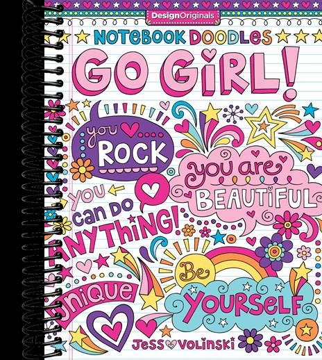 Notebook Doodles Go Girl!: Coloring & Activity Book