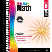 Spectrum Math Workbook, Grade 6