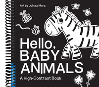 Hello, Baby Animals: A Durable High-Contrast Black-and-White Board Book for Newborns and Babies