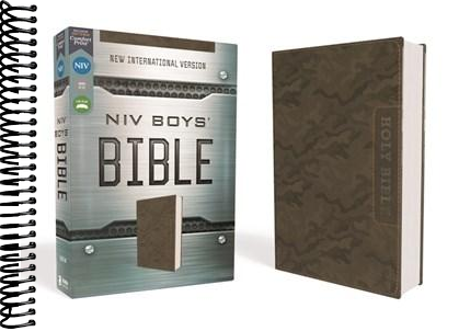 NIV, Boys' Bible, Leathersoft, Brown Camo, Comfort Print