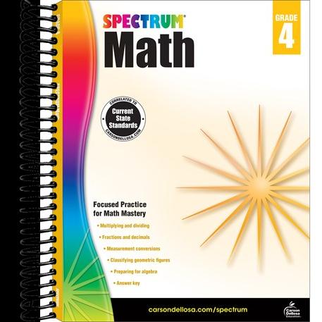 Spectrum Math Workbook, Grade 4