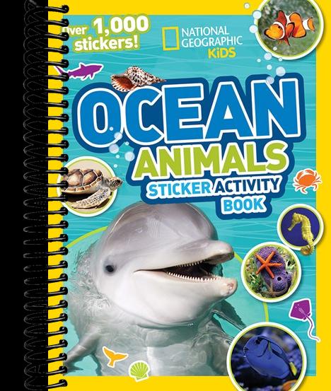 National Geographic Kids Ocean Animals Sticker Activity Book: Over 1,000 Stickers!