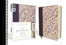 NIV, Journal the Word Bible (Perfect for Note-Taking), Cloth over Board, Pink Floral, Red Letter, Comfort Print: Reflect, Take Notes, or Create Art Next to Your Favorite Verses