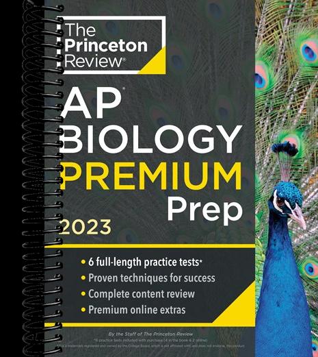 Princeton Review AP Biology Premium Prep, 2023: 6 Practice Tests + Complete Content Review + Strategies & Techniques