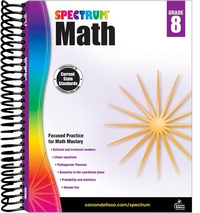 Spectrum Math Workbook, Grade 8