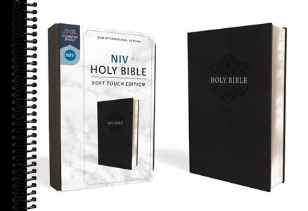 NIV, Holy Bible, Soft Touch Edition, Leathersoft, Black, Comfort Print